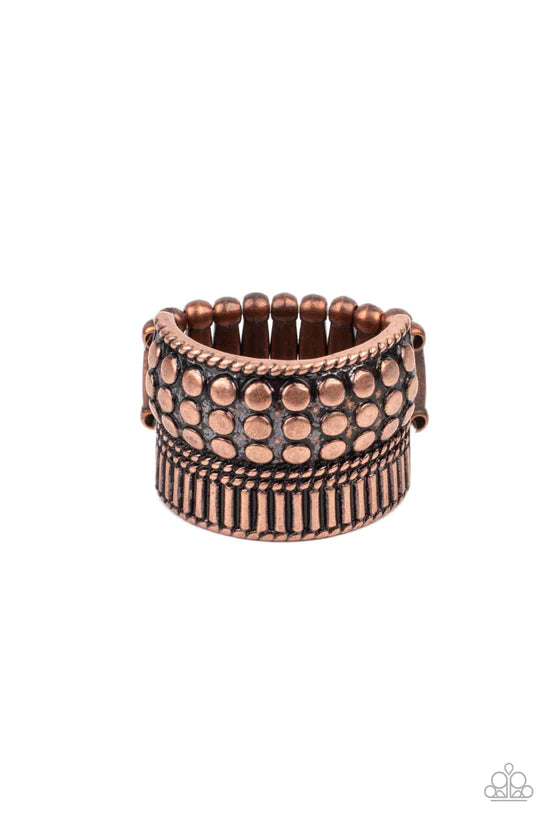 Tenacious Texture - Copper ♥ Ring