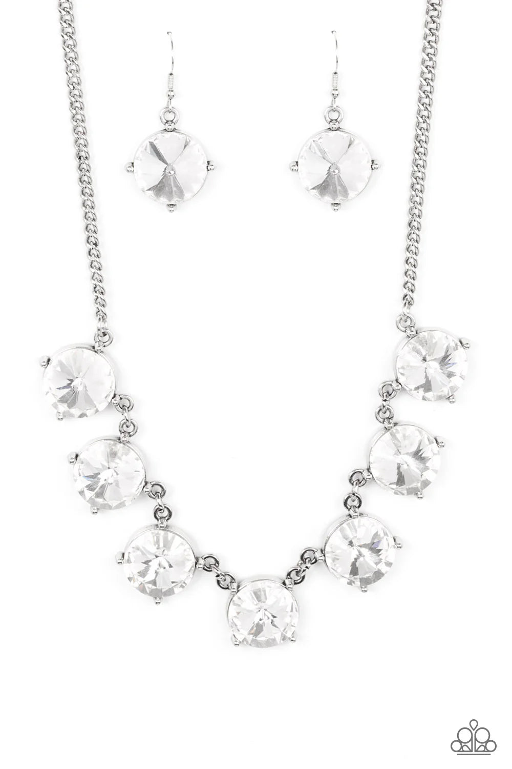 The SHOWCASE Must Go On - White ♥ Necklace