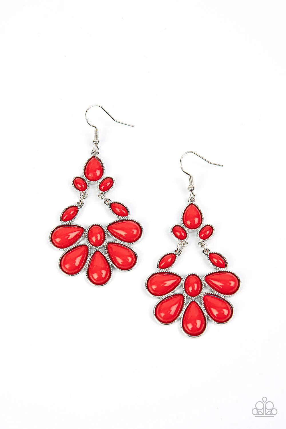 Colorfully Canopy - Red ♥ Earrings