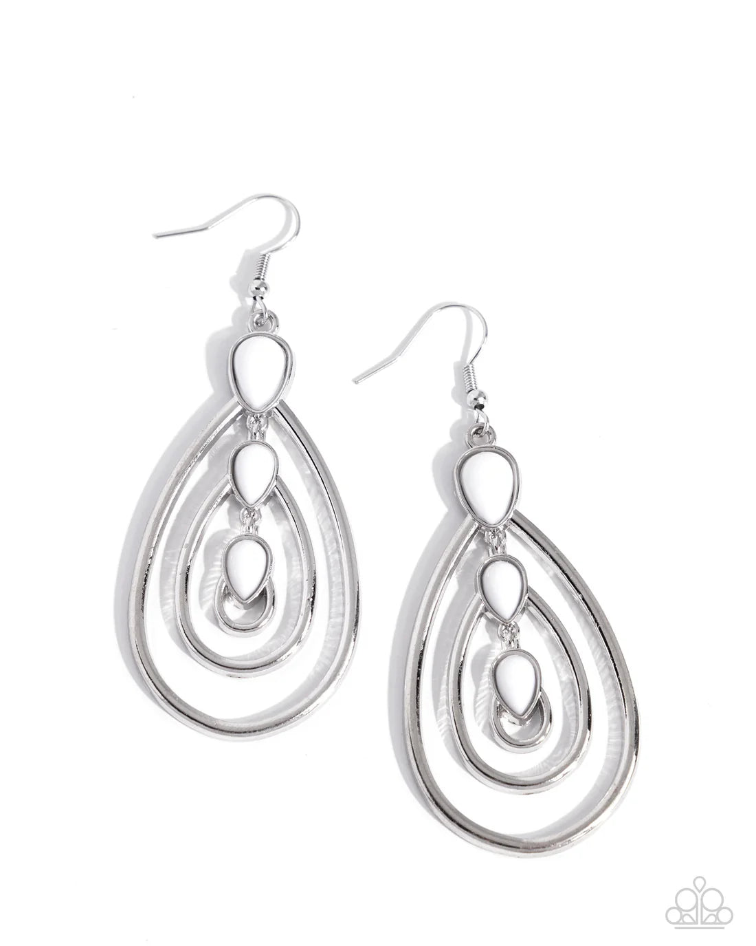 Sweat and TIERS - White ♥ Earrings