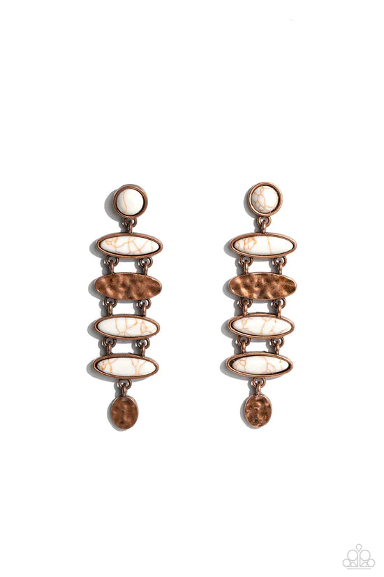 Rustic Reverie - Copper ♥ Post Earrings