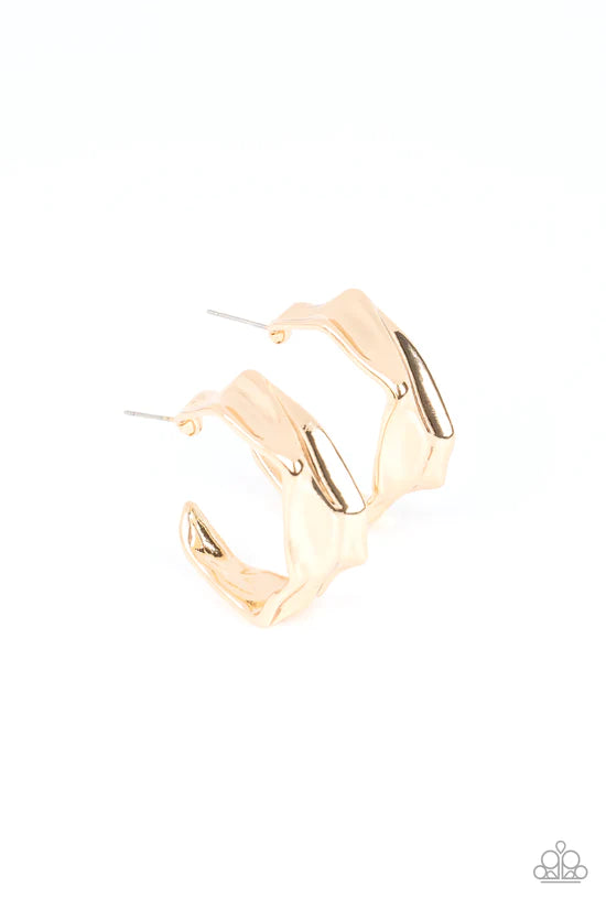 Cutting Edge Couture - Gold ♥ Earrings