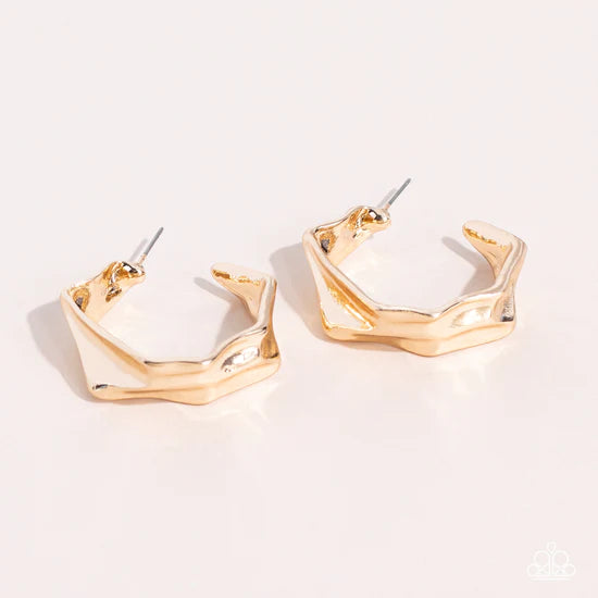 Cutting Edge Couture - Gold ♥ Earrings