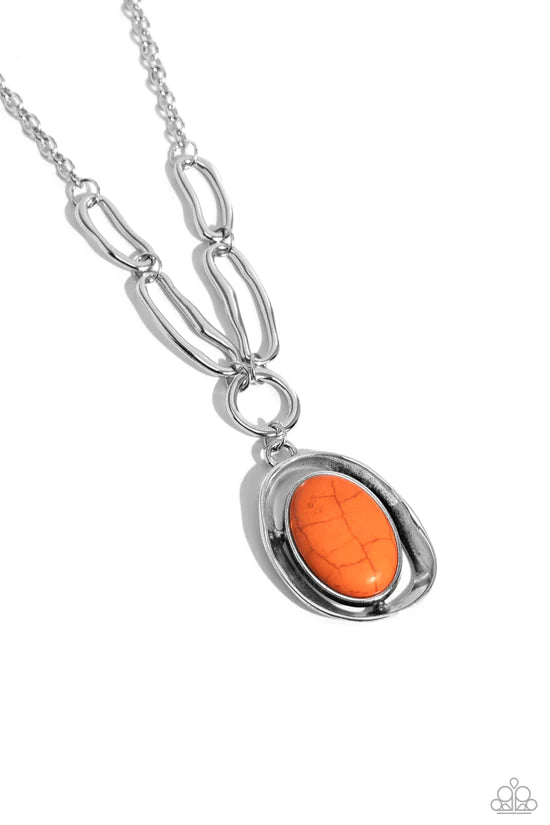 Sandstone Stroll - Orange ♥ Necklace