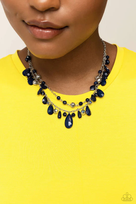 Flirty Flood - Blue ♥ Necklace