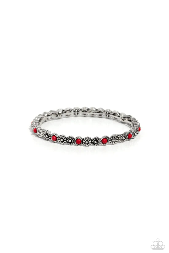 Floral Fast Lane - Red ♥ Bracelet