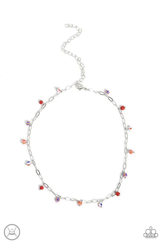 Beach Ball Bliss - Red ♥ Necklace