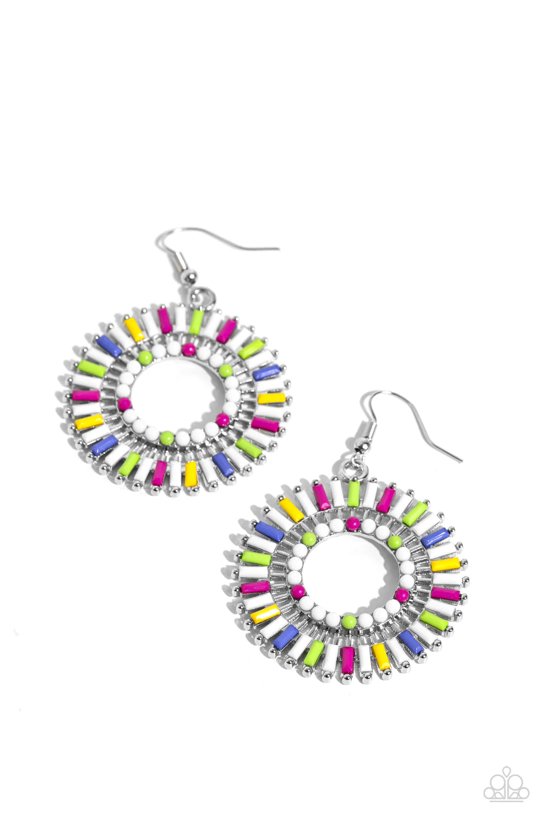♥ Ferris Wheel Finale - White ♥ Earrings
