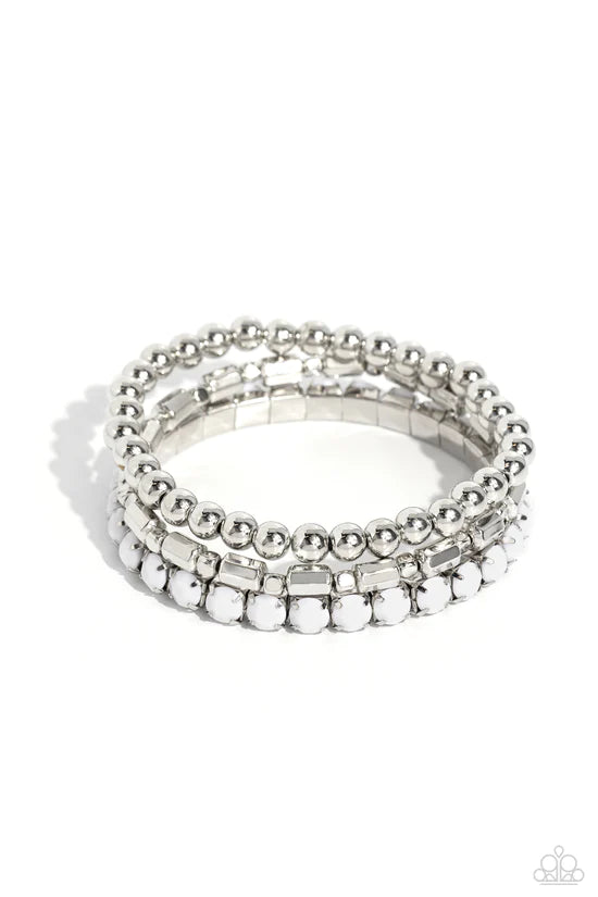Monochromatic Maverick - White ♥ Bracelet