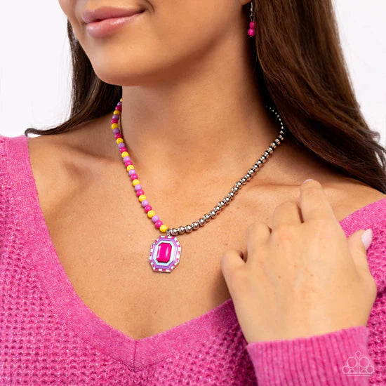 Contrasting Candy - Multi ♥ Necklace