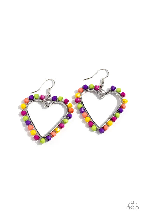 Fun-Loving Fashion - Multi ♥ Earrings