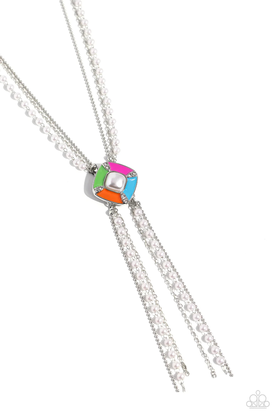 ♥ I Pinky SQUARE - Multi ♥ Necklace