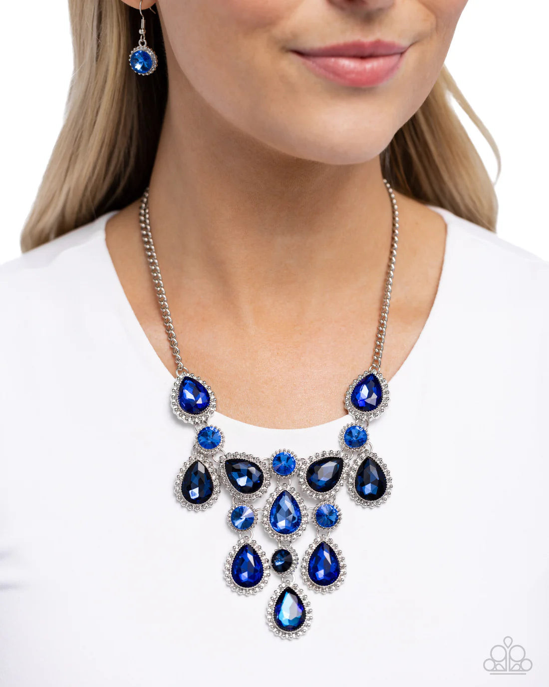 Dripping in Dazzle - Blue ♥ Necklace