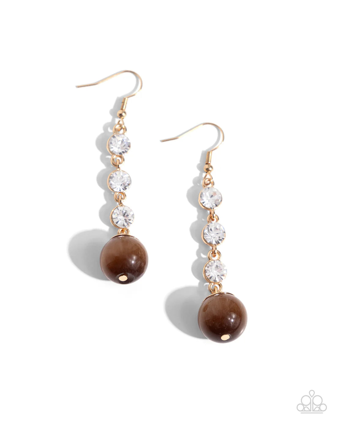 Classy Cadence - Brown ♥ Earrings