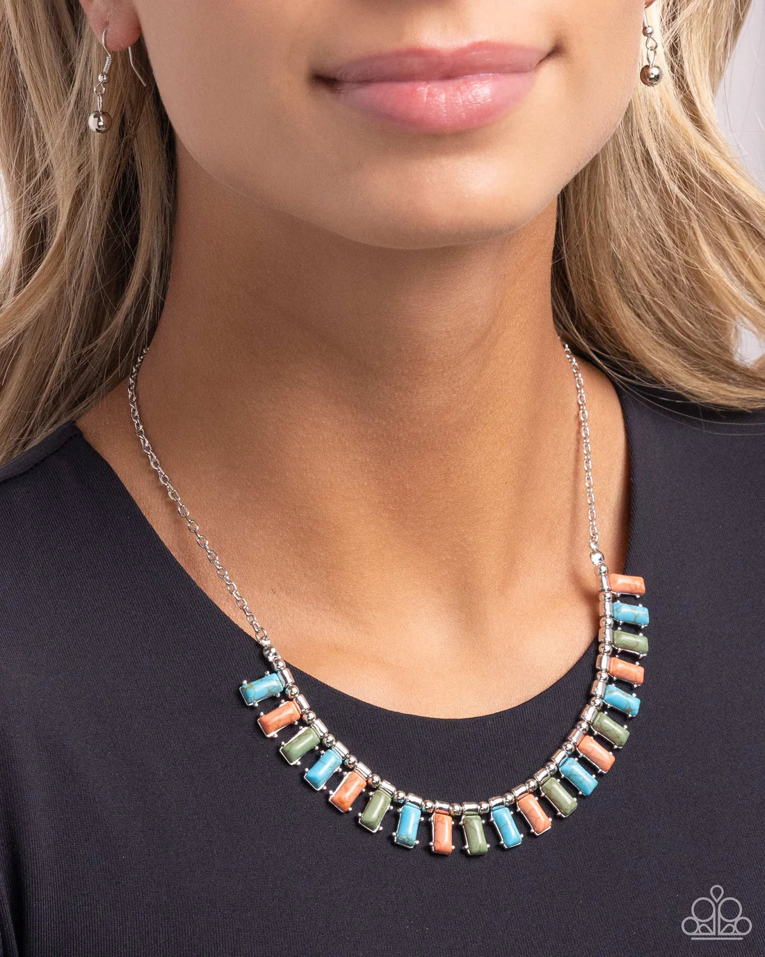Stony Shimmer - Blue ♥ Necklace