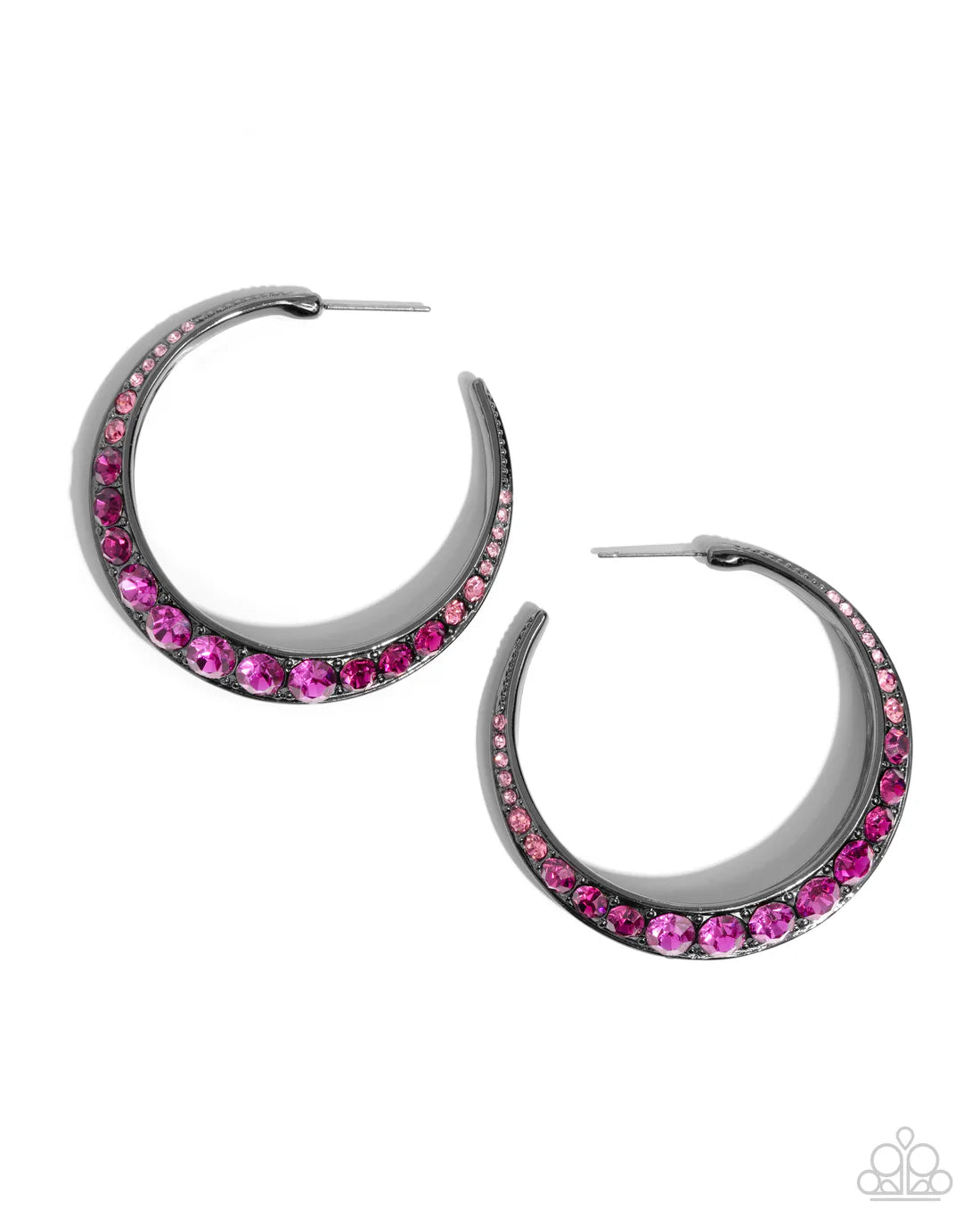 Embedded Edge - Pink ♥ Earrings
