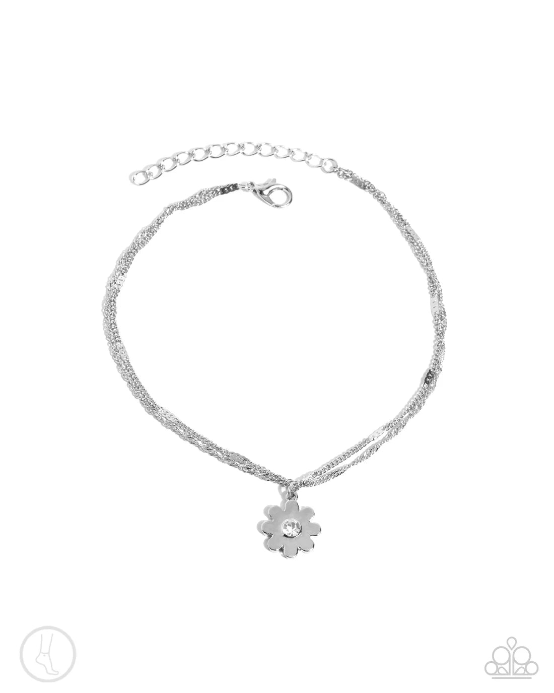 Blossoming Breeze - White ♥ Anklet