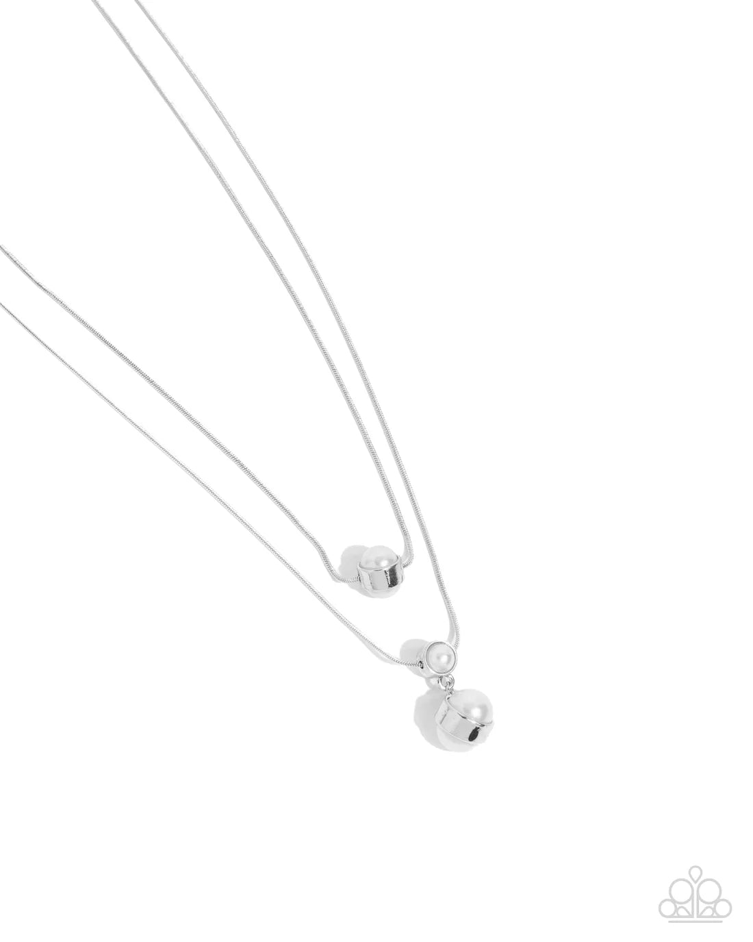 Attractive Austen - White ♥ Necklace