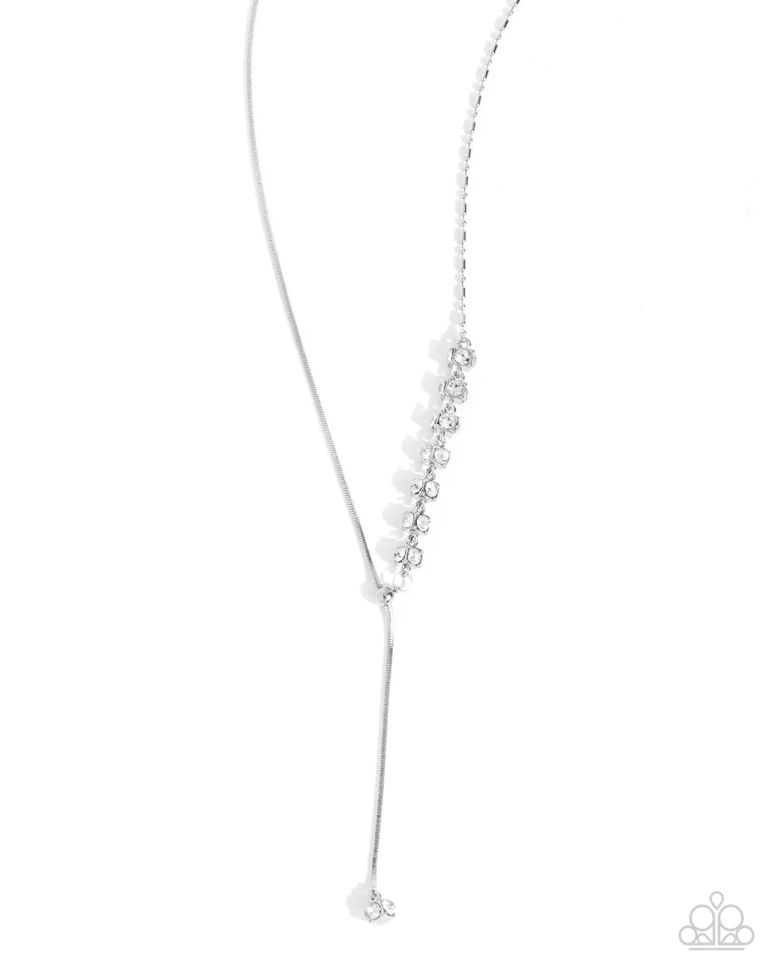 Drops of Dazzle - White ♥ Necklace