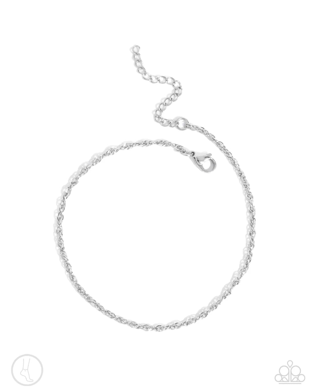 Aligned Age - Silver ♥ Anklet