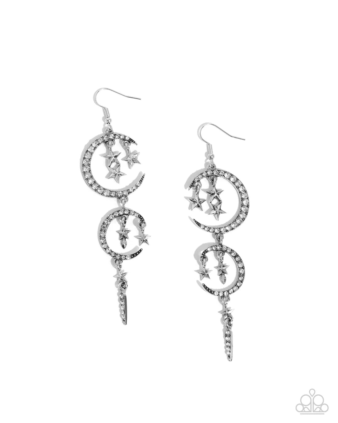 Celestial Cascade - White ♥ Earrings