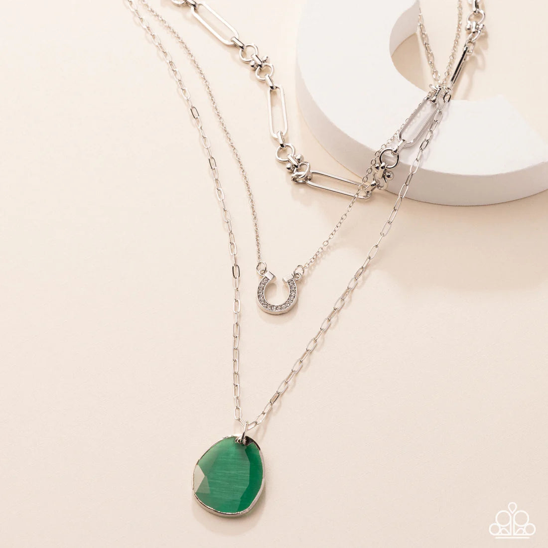 Western Wheelhouse - Green ♥ Necklace