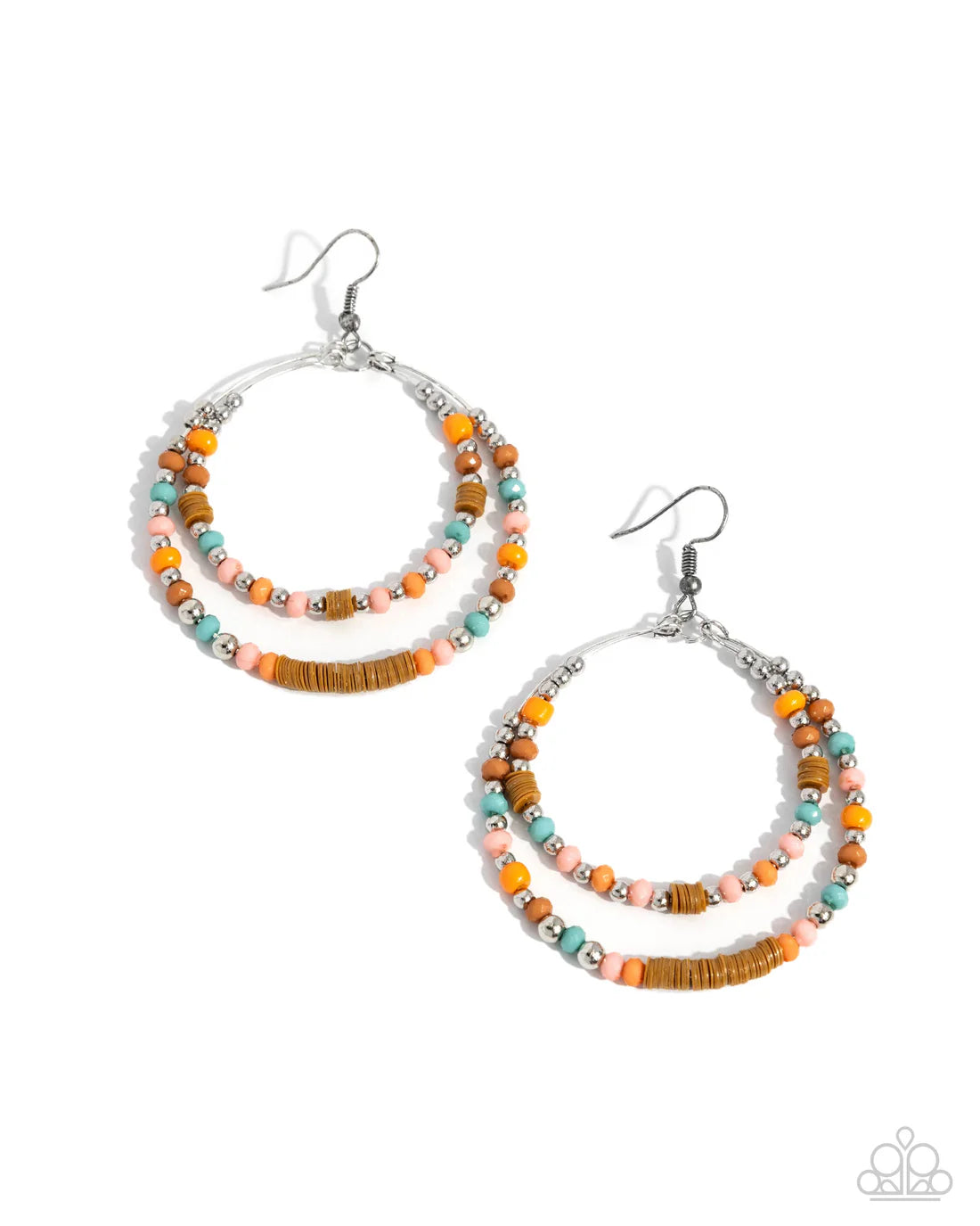 Audacious Arrangement - Orange ♥ Earrings