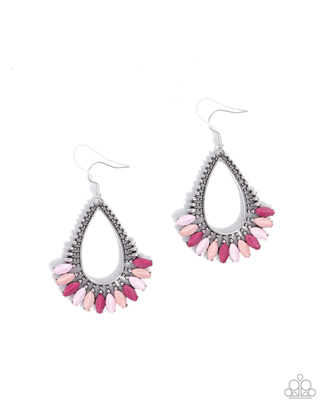 Pronged Pattern - Pink ♥ Earrings