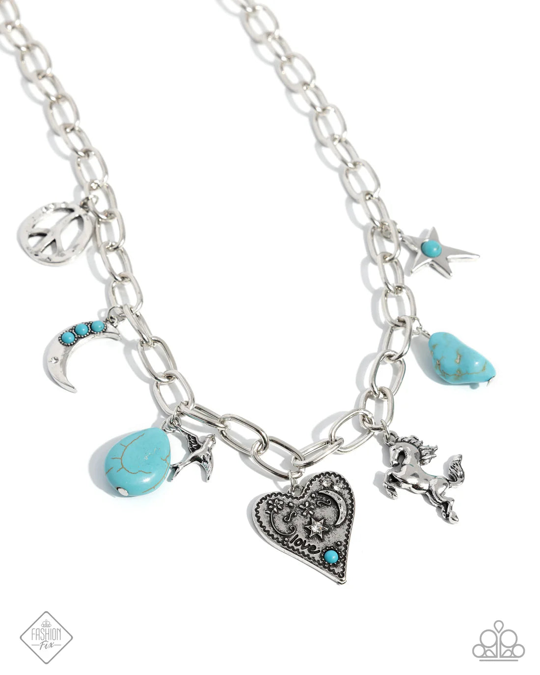 Southwestern Souvenir - Blue ♥ Necklace