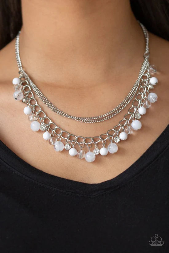 Wait and SEA - White ♥ Necklace