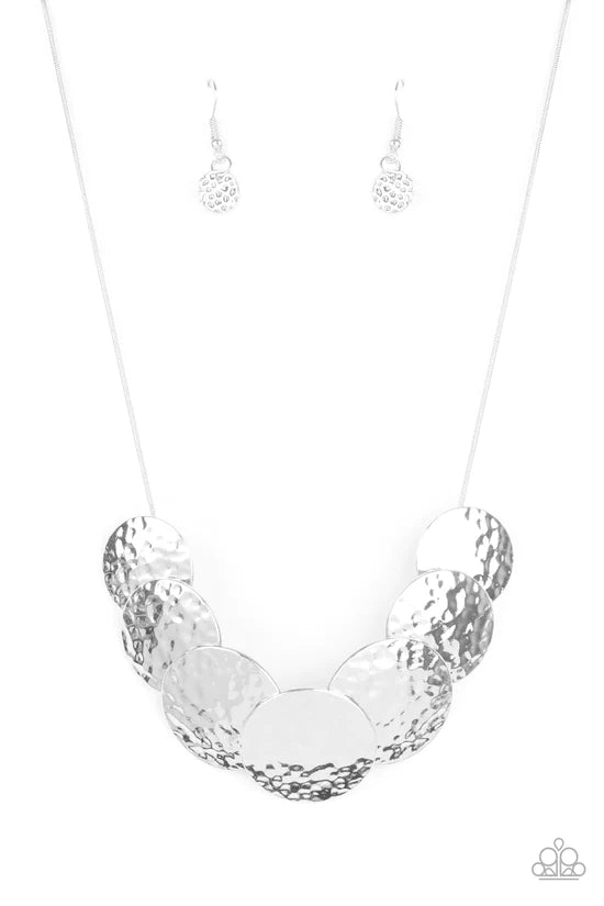 RADIAL Waves - Silver ♥ Necklace