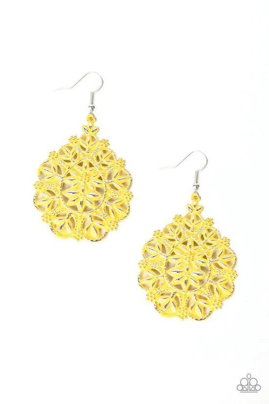Floral Affair - Yellow ♥ Earrings