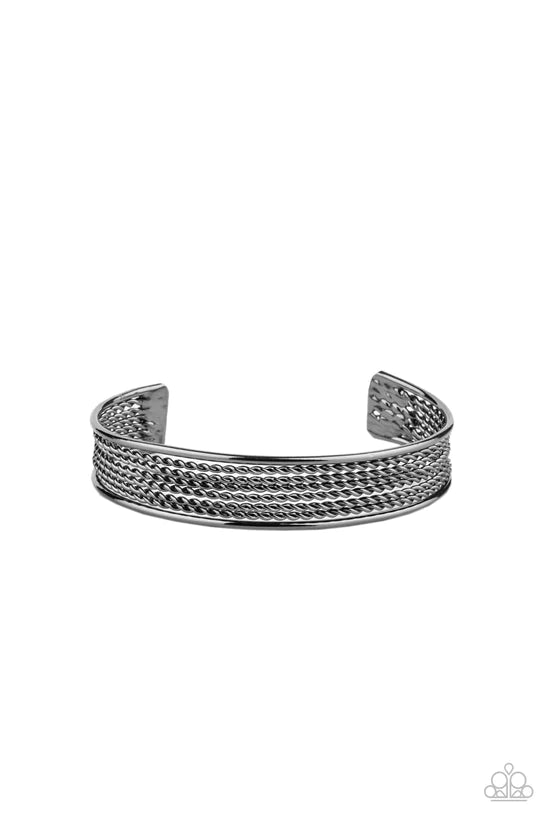 Risk-Taking Texture - Black ♥ Mens Bracelet