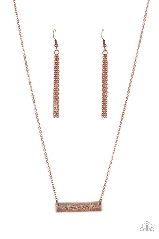 Living The Mom Life - Copper ♥ Necklace