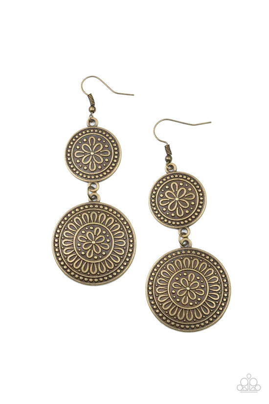 Road Trip Paradise - Brass ♥ Earrings