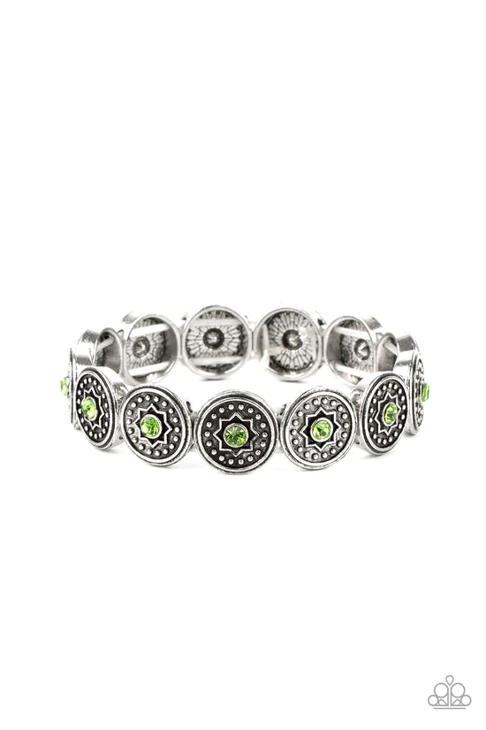 Colorfully Celestial - Green ♥ Bracelet