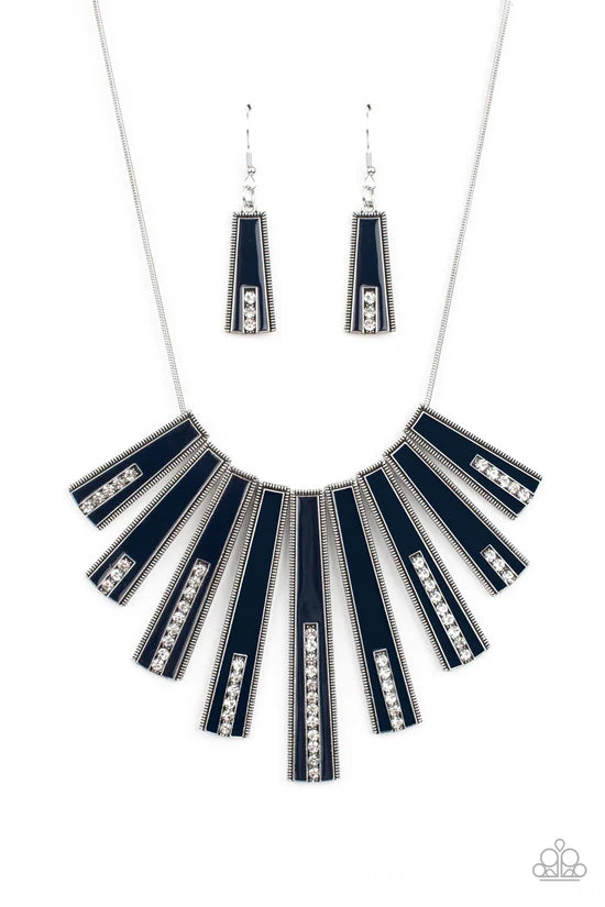 FAN-tastically Deco - Blue ♥ Necklace