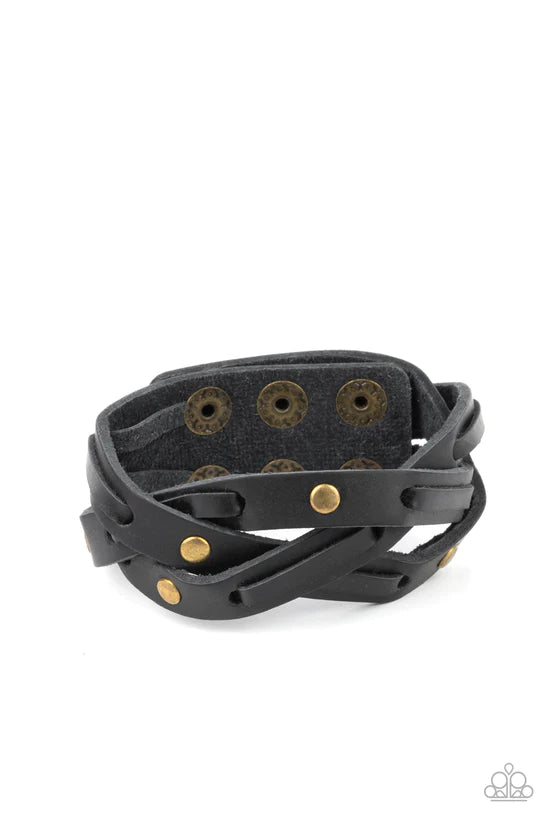 Rugged Roundup - Brass ♥ Bracelet