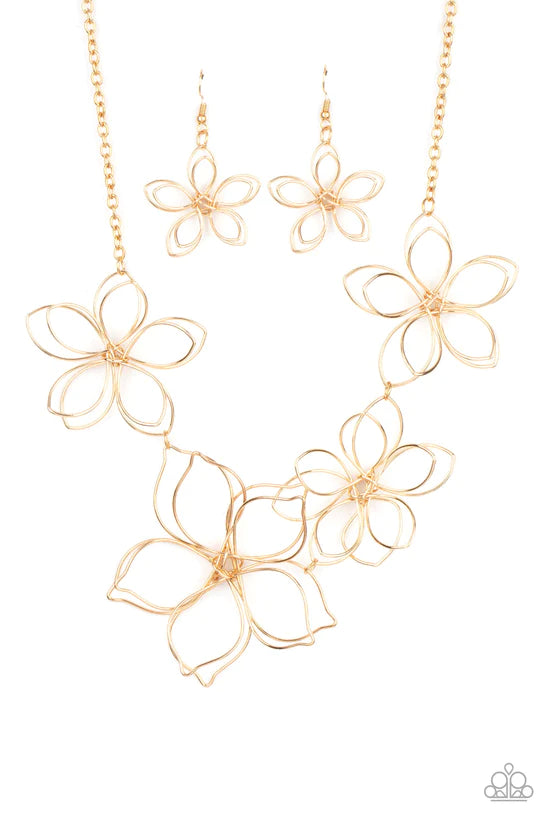 Flower Garden Fashionista - Gold ♥ Necklace