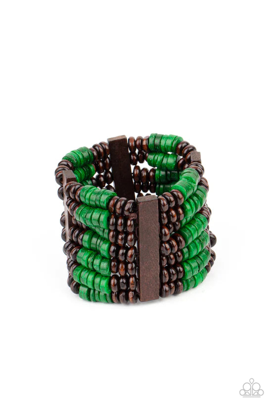 Vacay Vogue - Green ♥ Bracelet