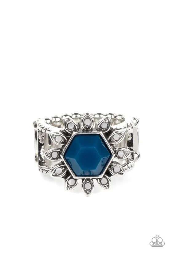 Wonderfully Wallflower - Blue ♥ Ring