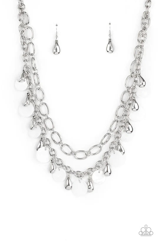 Beachfront Fabulous - White ♥ Necklace