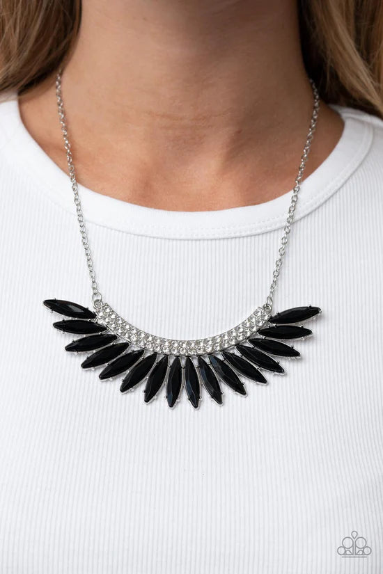 Flauntable Flamboyance - Black ♥ Necklace
