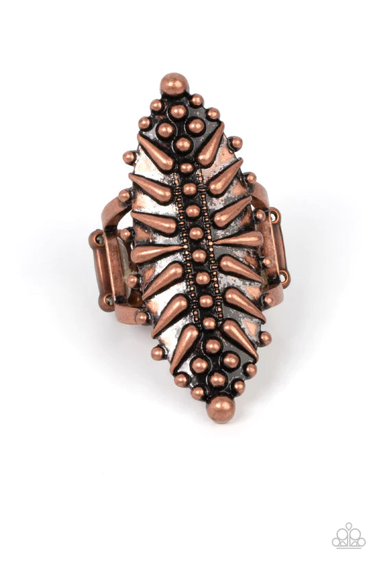 Bump, Set, Spike! - Copper ♥ Ring