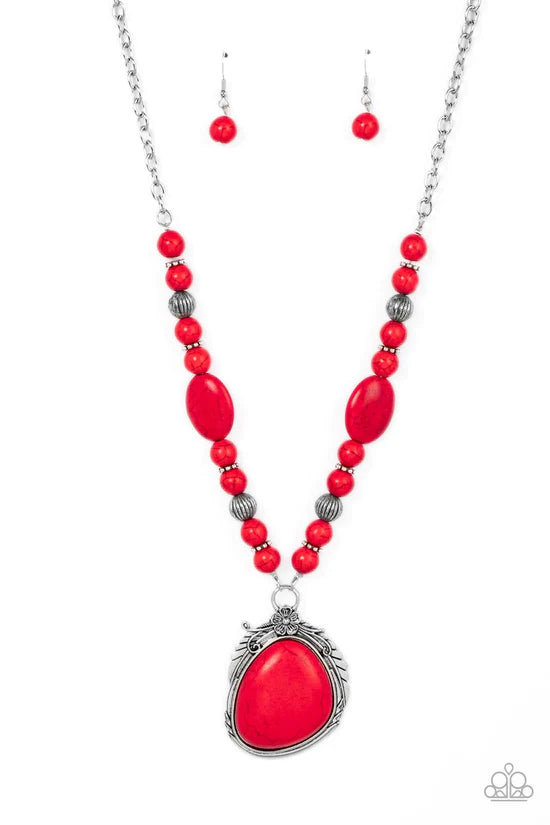 Southwest Paradise - Red ♥ Necklace