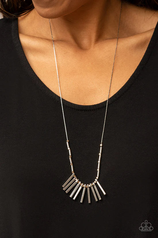 Rustic Hot Rod - Silver ♥ Necklace