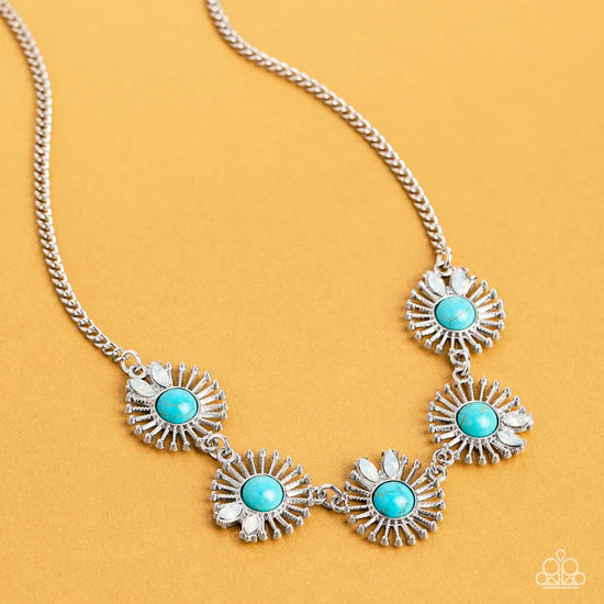 Fully Solar-Powered - Blue ♥ Necklace