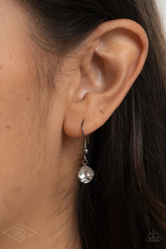 What A Gem - Gunmetal ♥ Necklace