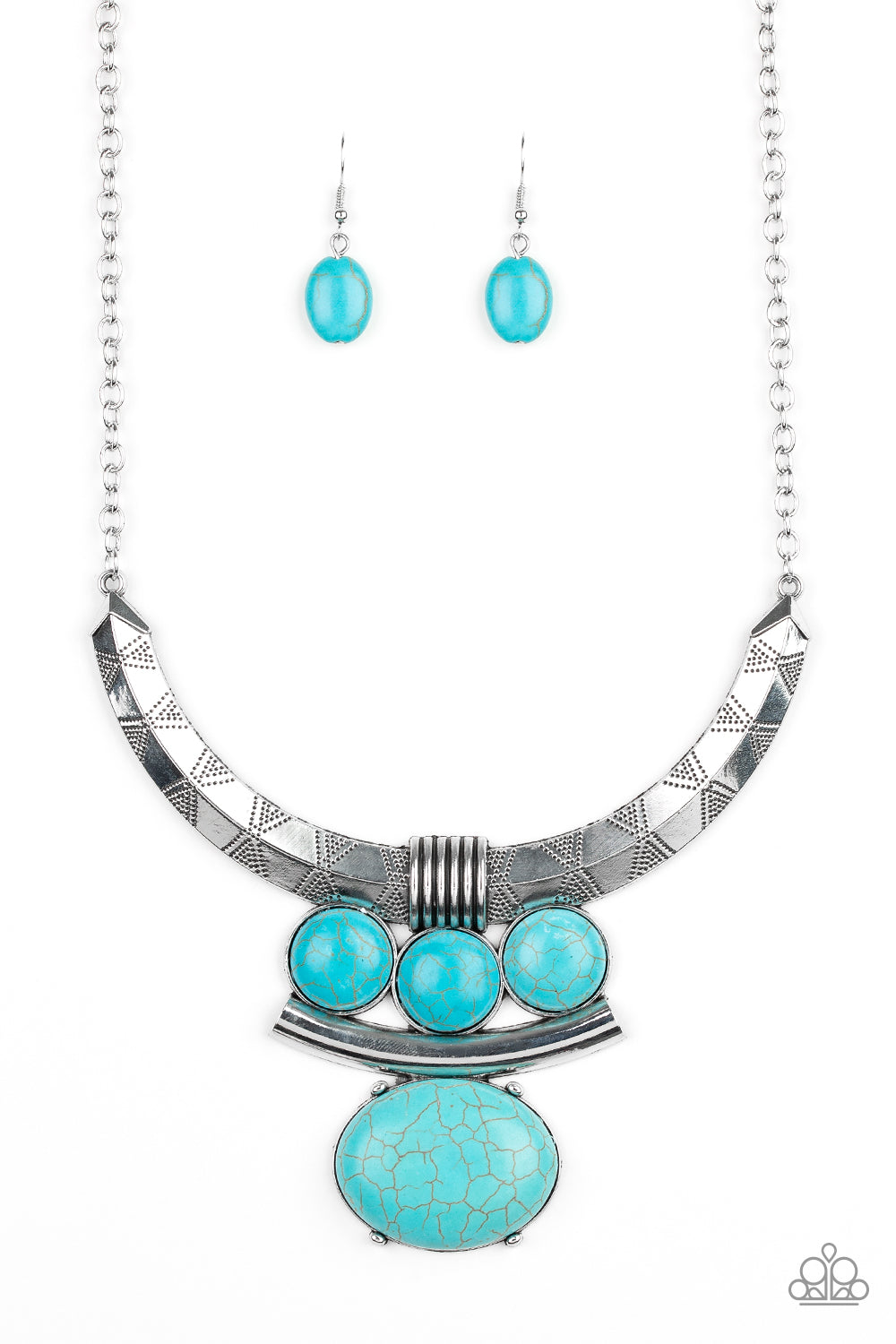 Commander In CHIEFETTE - Blue ♥ Necklace