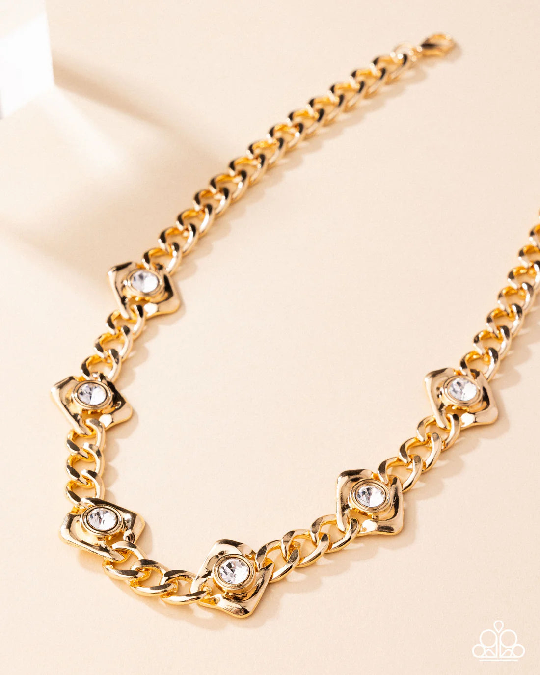 Square Silhouette - Gold ♥ Necklace